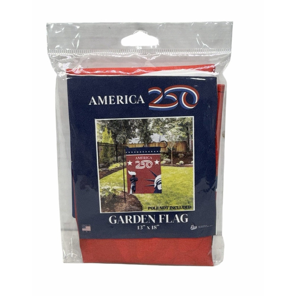 New America 250th Anniversary Garden Flag 13" x 18" Statue of Liberty Rico NIP